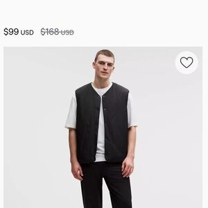 lululemon athletica Men's Black Vest